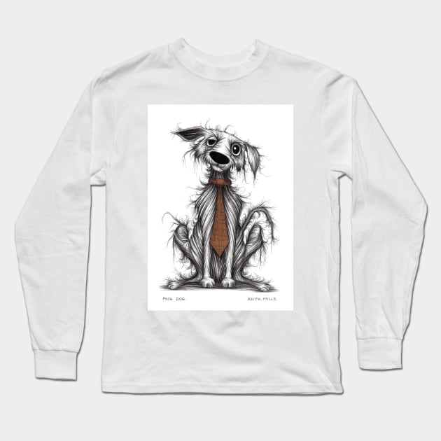 Posh dog Long Sleeve T-Shirt by Keith Mills